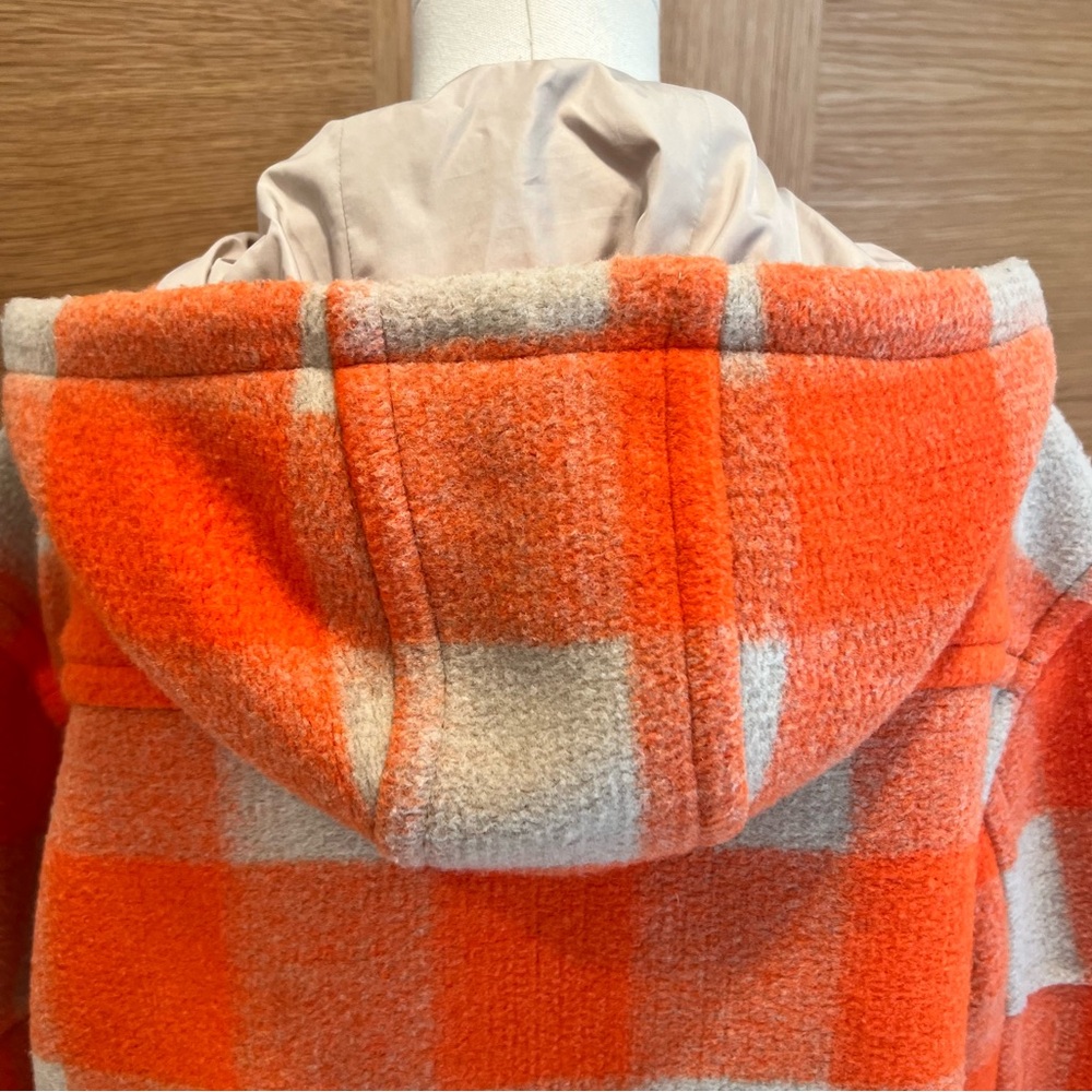 Isabel Marant | Kurt Gingham Check Hooded Jacket | Orange | Mens | Small - Picture 9 of 16